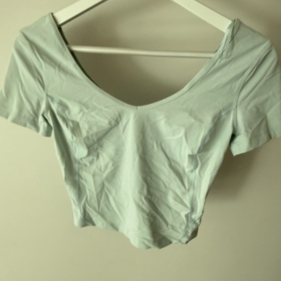 lululemon athletica Light Green Crop Top - Picture 2 of 2